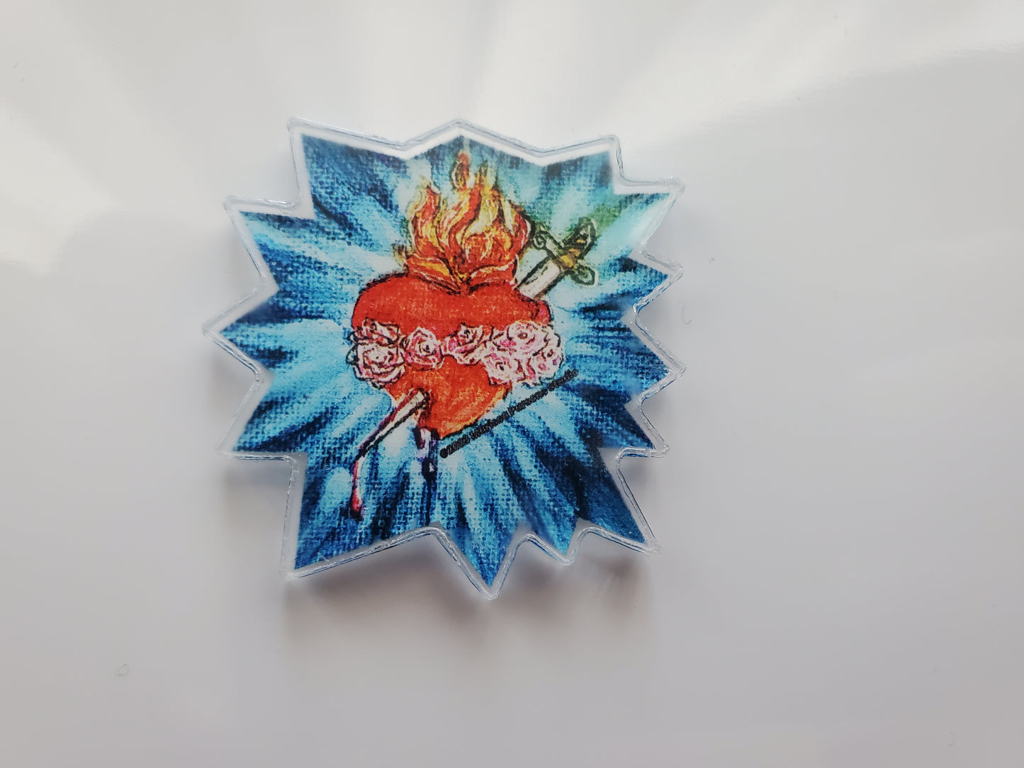 Heart of Mary 1.5" Pin